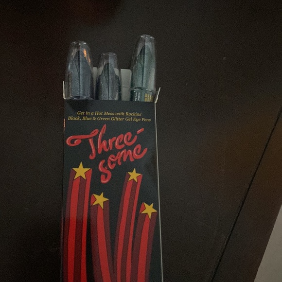 Rockins Cosmetics Makeup Hot Mess Threesome Glitter Gel Eyeliner Pens - Picture 4 of 5